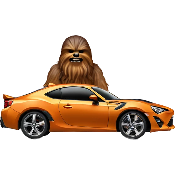 Hot wheel Chewbacca Toyota 86 emoji