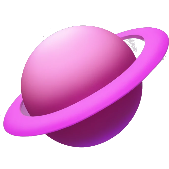Pink Saturn  emoji