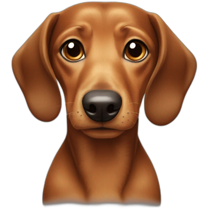 cross between dachshund dog and würstel emoji