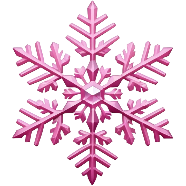 pink snowflake emoji
