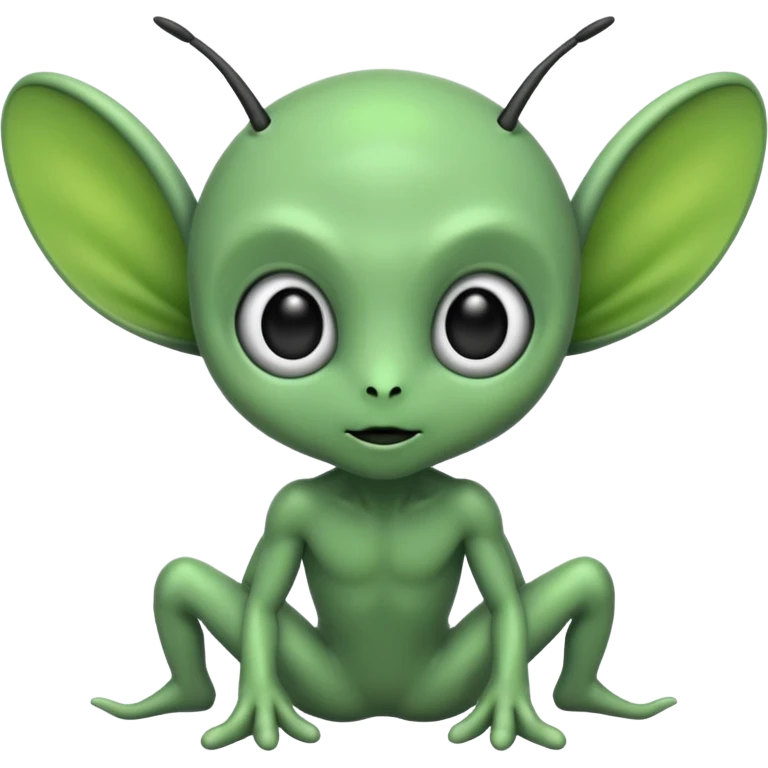 Make me a cute alien it's werd make it cute emoji