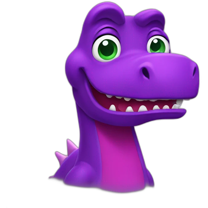 barney dinosaur emoji