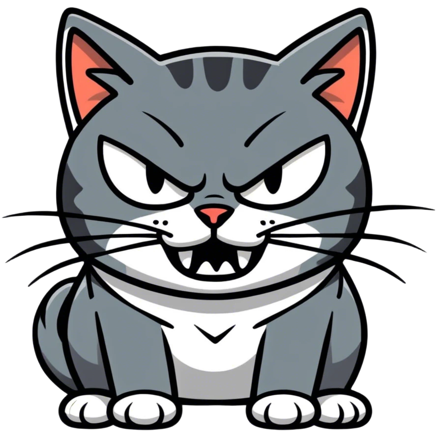 Angry cat emoji