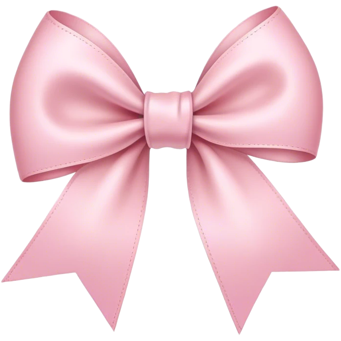 light pink ribbon bow emoji
