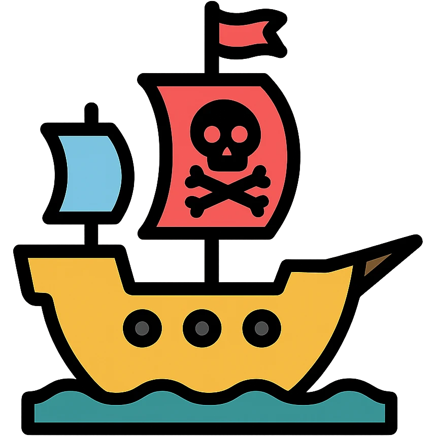 pirate ship emoji