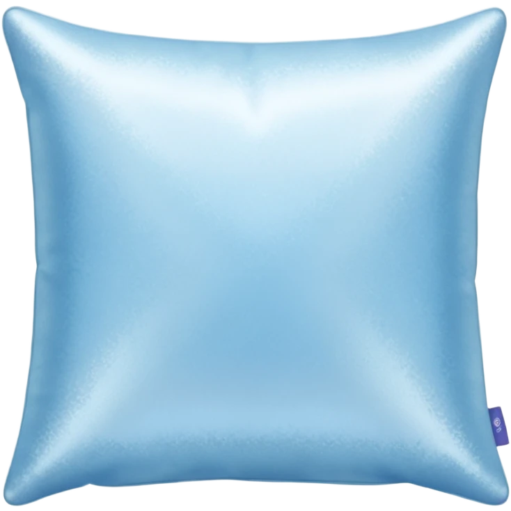 simple magical pillow shimmering with icy blue and silver light emoji