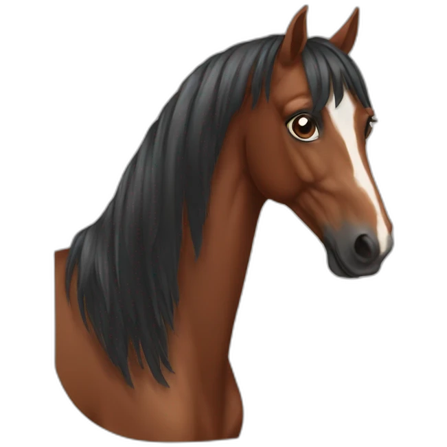 Bay horse emoji