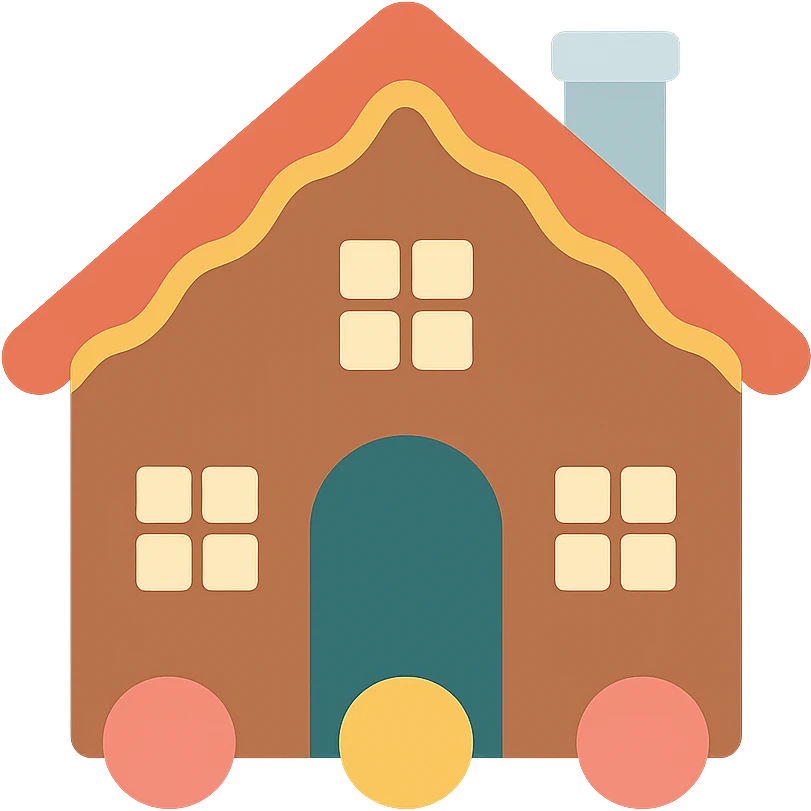 gingerbread house emoji
