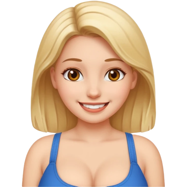 girl with big visible naked breasts emoji