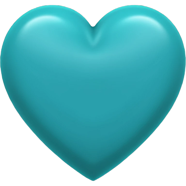 Corazón turquesas oscuro  emoji