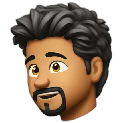 Thalapathy Vijay looking at a movie script  emoji
