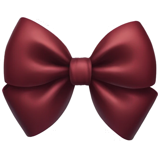 Dark red bow  emoji