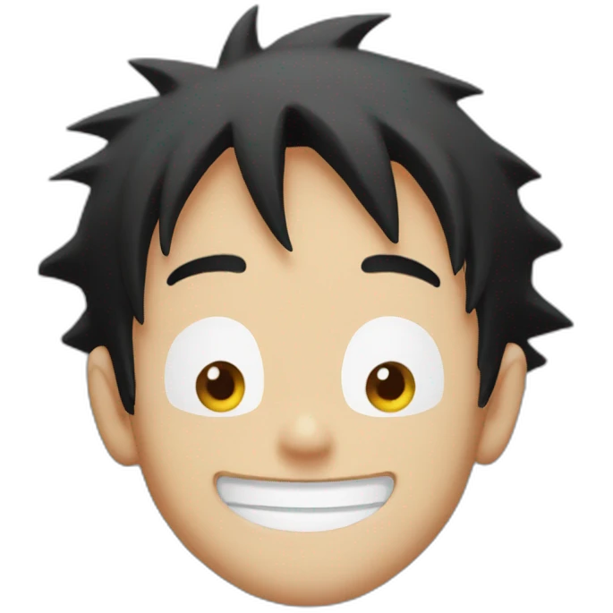 Luffy smiling emoji