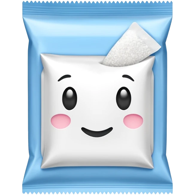 one sachet of artificial sweetener emoji