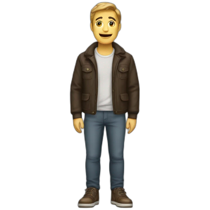 a man with luffer shoes emoji