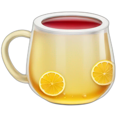 drink tea with honey lemon and jam emoji