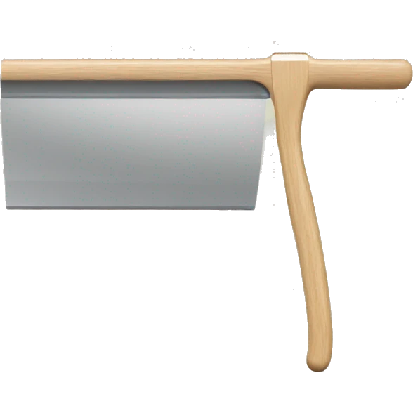 squeegee with long wooden handle emoji