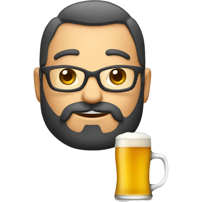 Pilât vu qui boit une bière  emoji