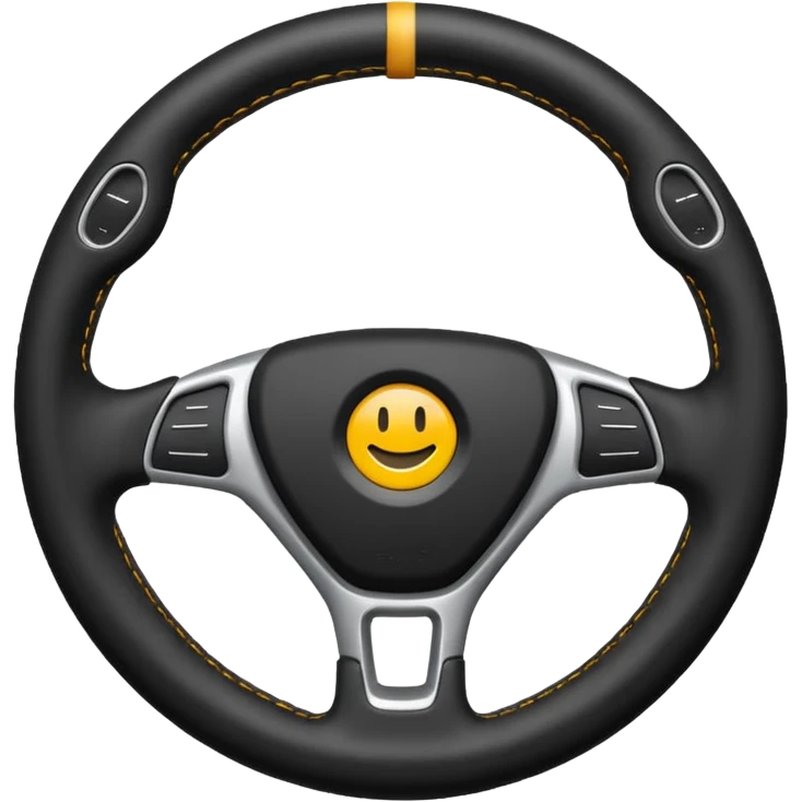 car steering wheel with no emoji emoji