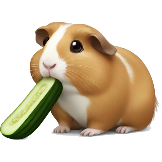 Guineapig eating cucumber emoji