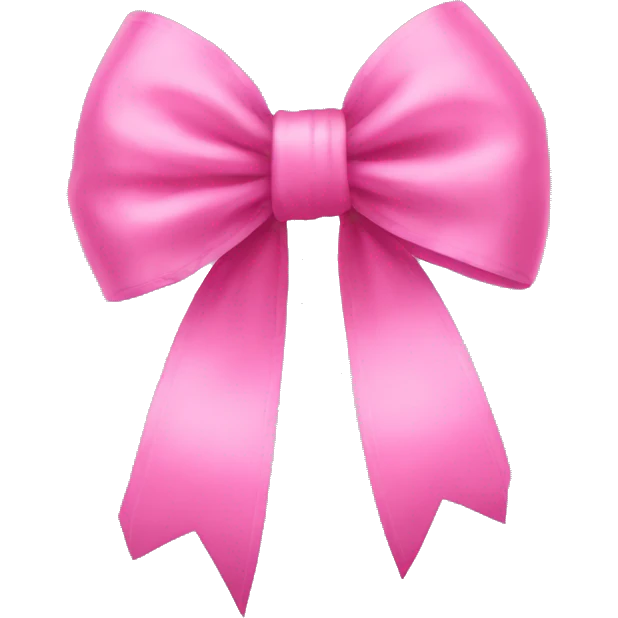 Pink bow emoji