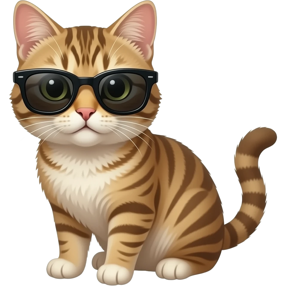 Cat wearing sunglasses emoji