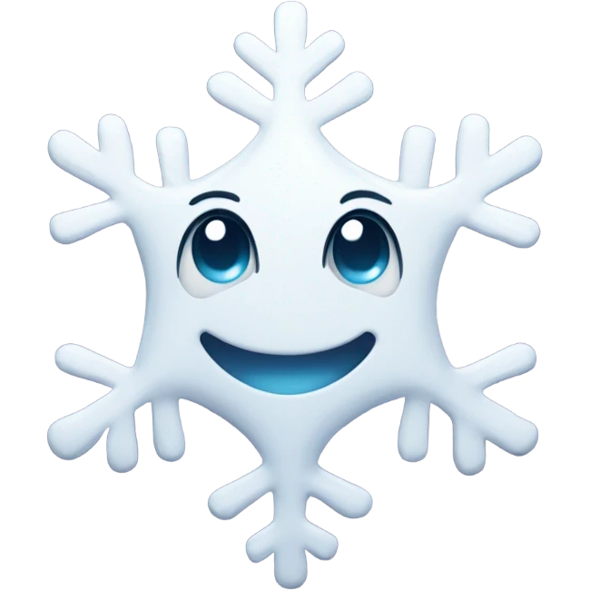 Crying laughing snowflake  emoji