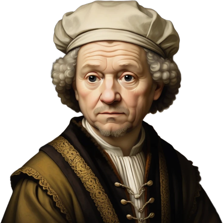 cinematic-realistic-portrait-of-rembrandt,-shown-as-a-master-artist-with-deep,-introspective-eyes-and-richly-detailed-period-clothing,-rendered-with-dramatic-chiaroscuro-lighting-that-emphasizes-his-legacy emoji