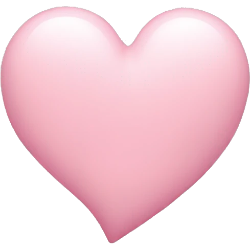 Light pink heart emoji
