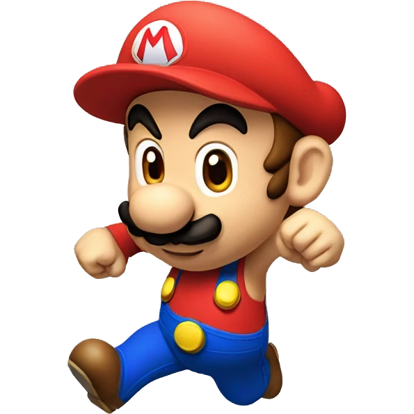 Mario bross qui saute  emoji