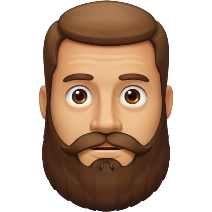 Guy with a really huge beard emoji