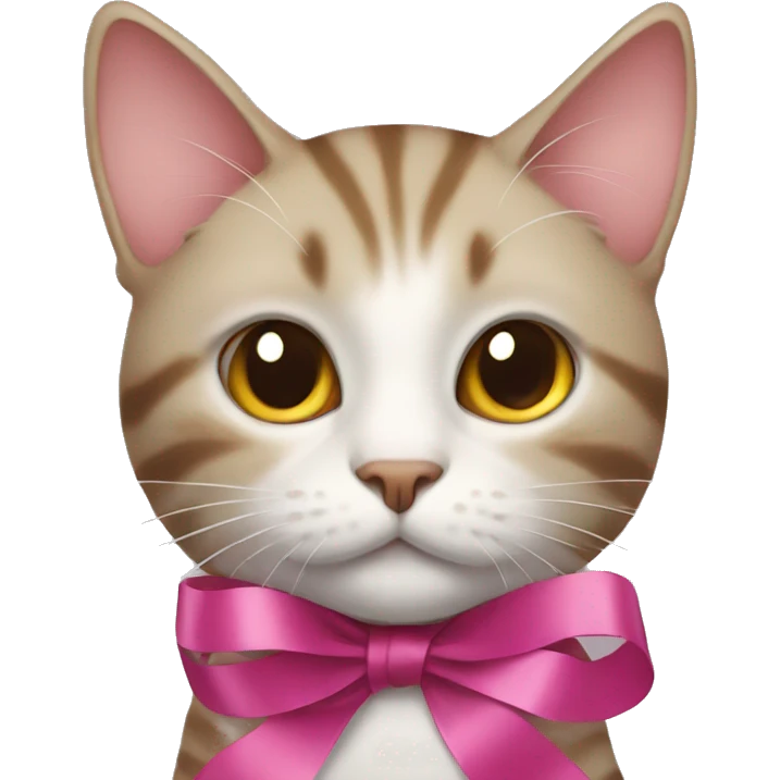 cat with ribbons emoji