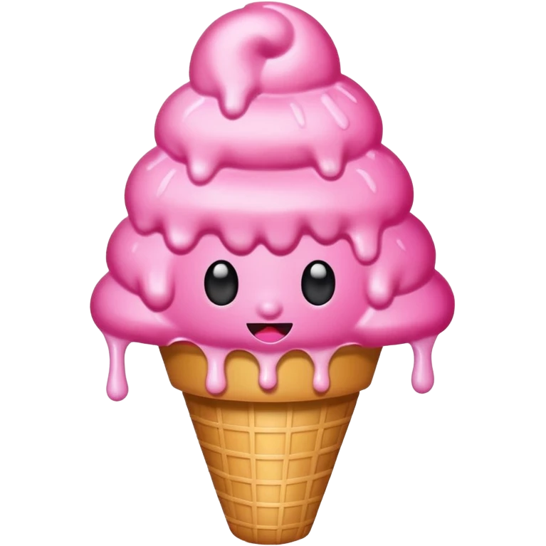 pink snow cone emoji