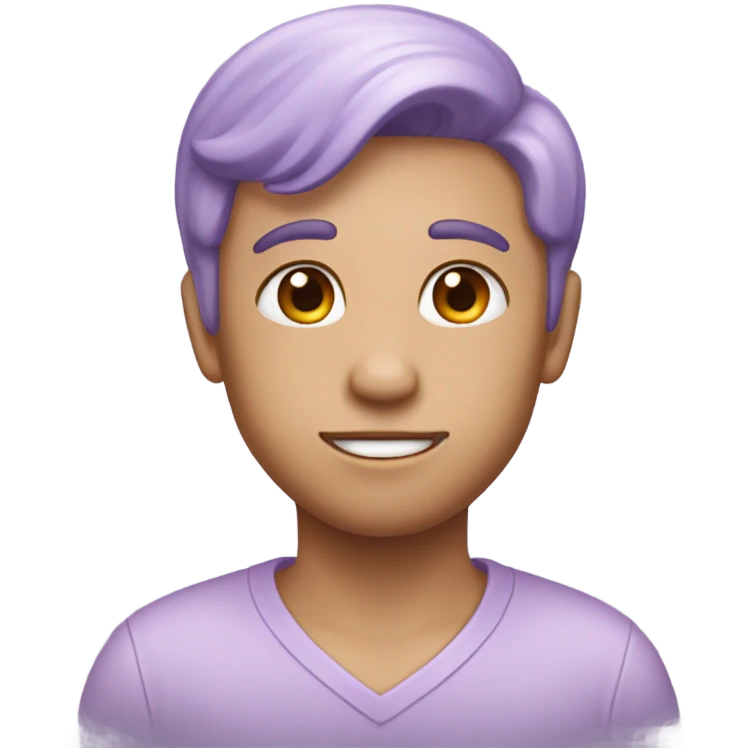 Small pastel purple heart emoji