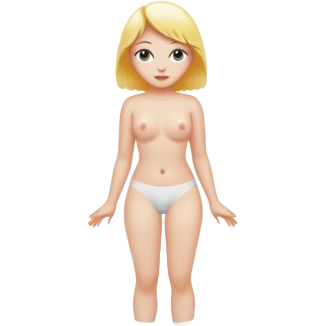 Naked women full body white pussy emoji
