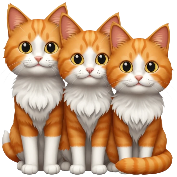 3 cats emoji