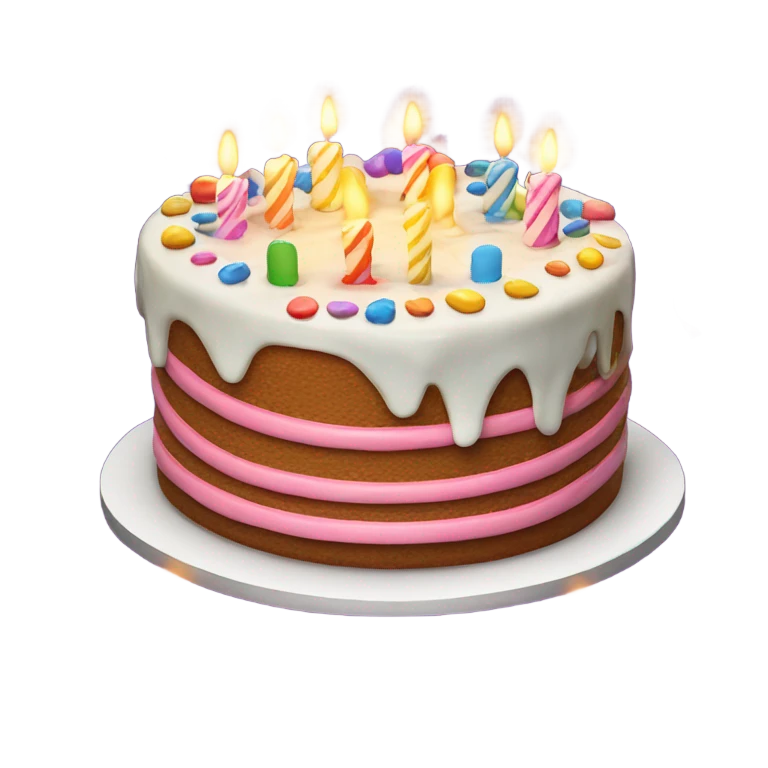 Birthday cake emoji