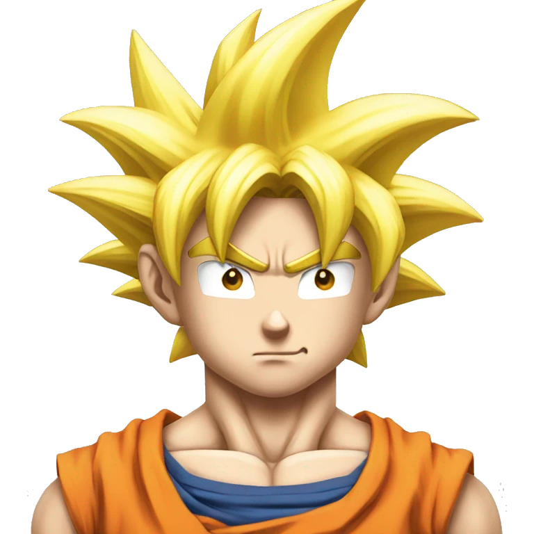 Goku avec un regard narcissique  emoji