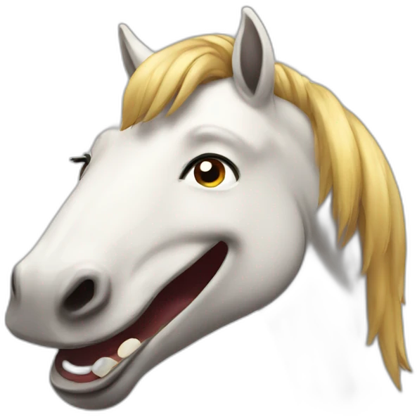 laughing horse emoji