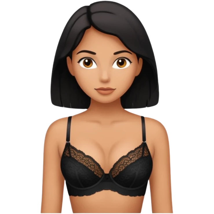 women in bra emoji