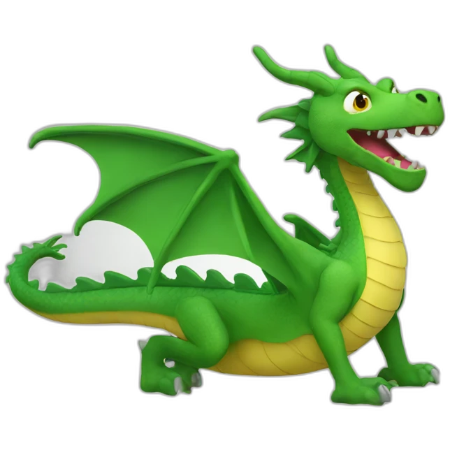 Dragon with taxido emoji