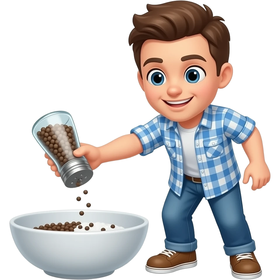 Add salt & pepper go t emoji