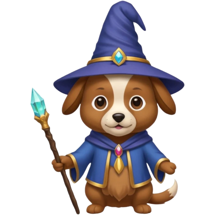 Dog wizard emoji