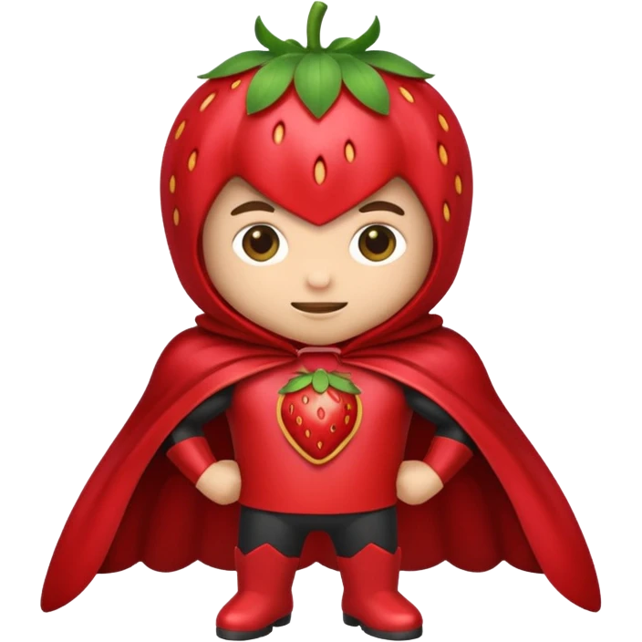 Cape-Wearing Super Fruit emoji