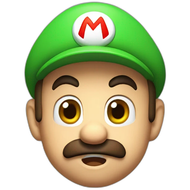 Shocked Super Mario emoji