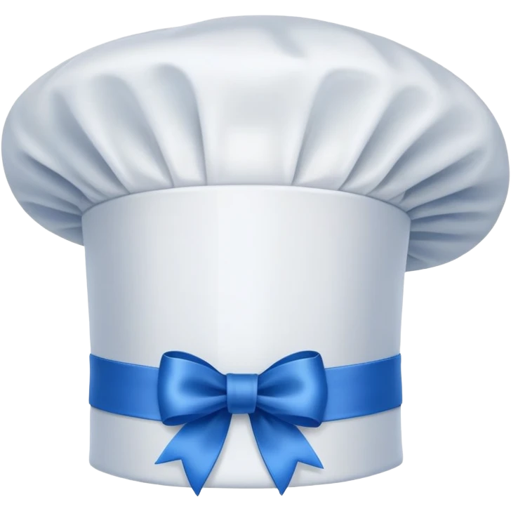 chef's hat with a blue ribbon emoji