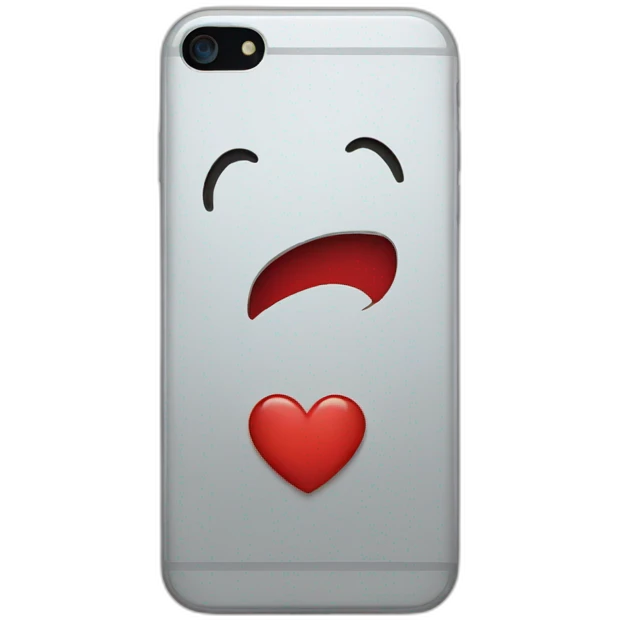 iPhone's heart emogi emoji
