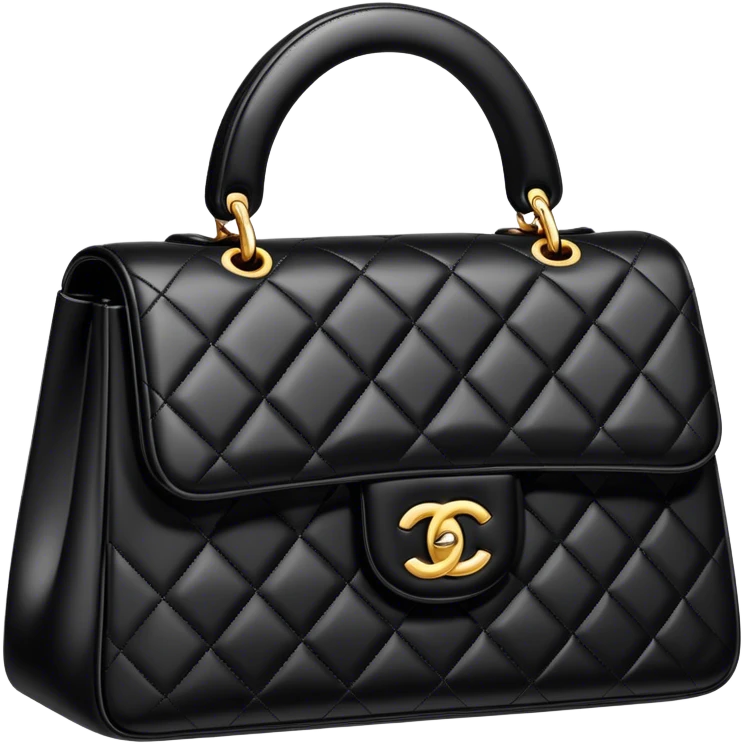 Chanel handbag black emoji