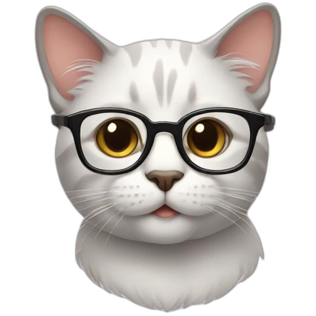 cat in glasses emoji