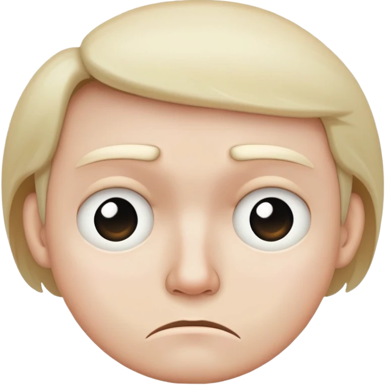 Sad face emoji